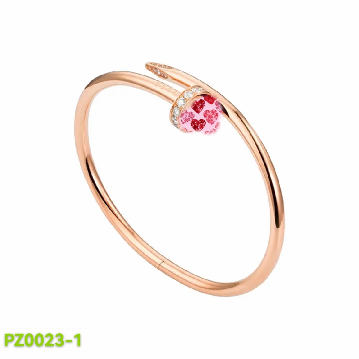 Women's Steel Not Easy To Fade Diamond Nail Bracelet