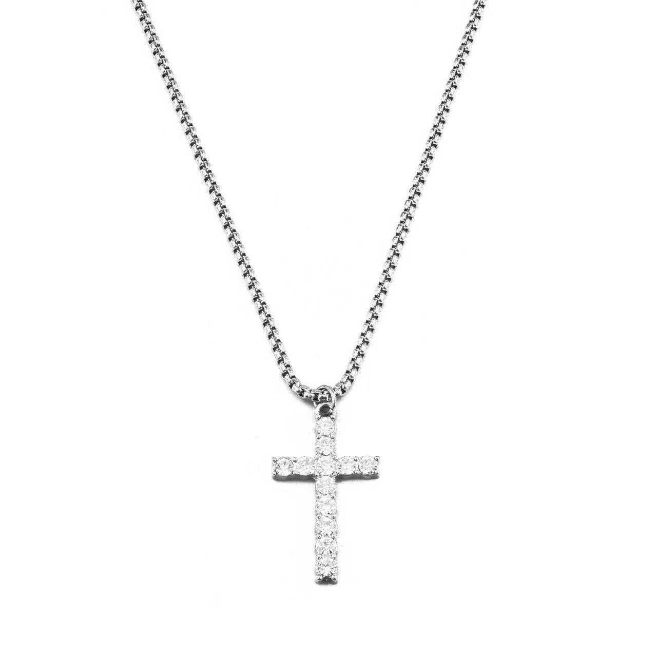 Croix de diamant pour femmes et hommes pour colliers Hip Hop personnalisés à la mode