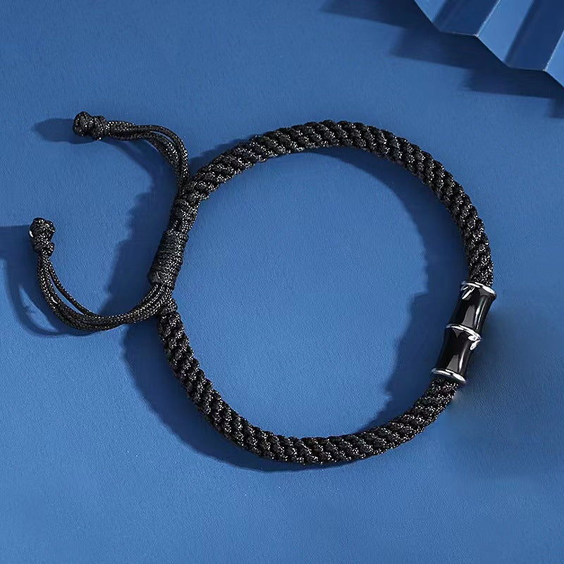 Women's & Men's Couple Pair Simple Niche Design Joint Woven Hand Bracelet