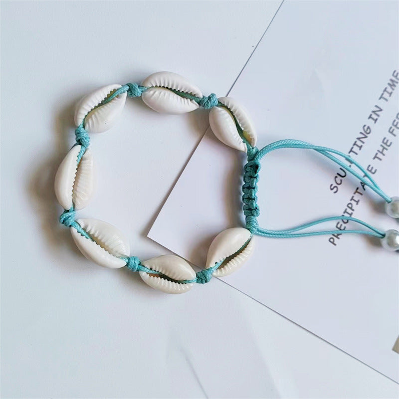 Shell Woven Wax Line Hand-woven Painted Bracelets