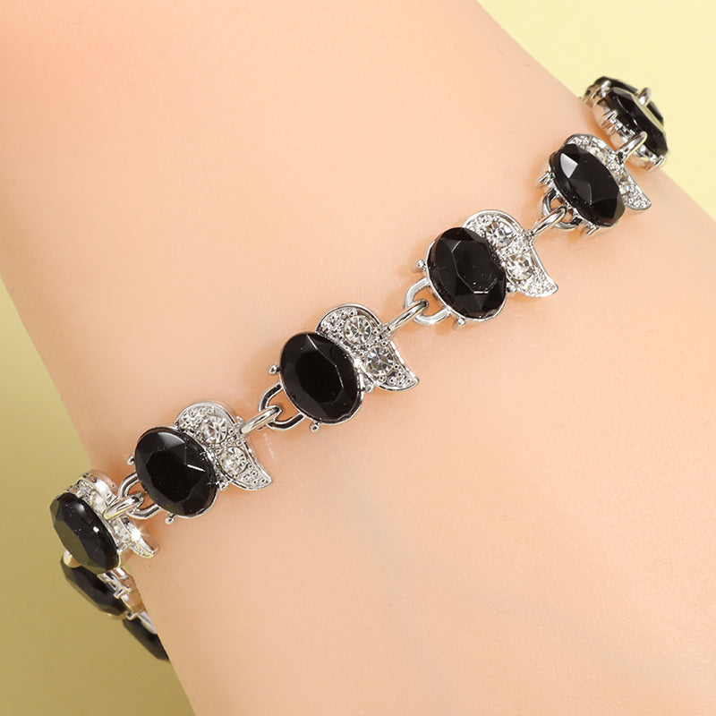 Women's Color Jewelry Zircon Rainbow Hand Accessory Bracelets