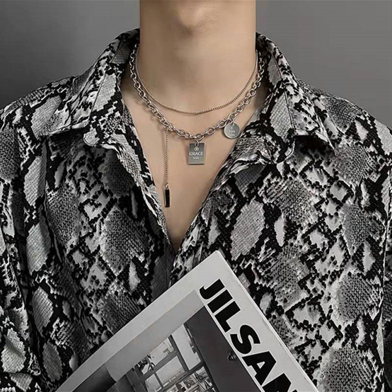 Men's Hip Hop Design Chunky Chain Disco Necklaces