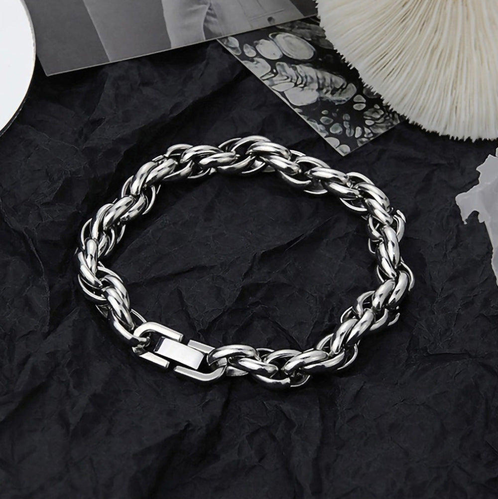 Link Chain Titanium Steel Couple Female Bracelets