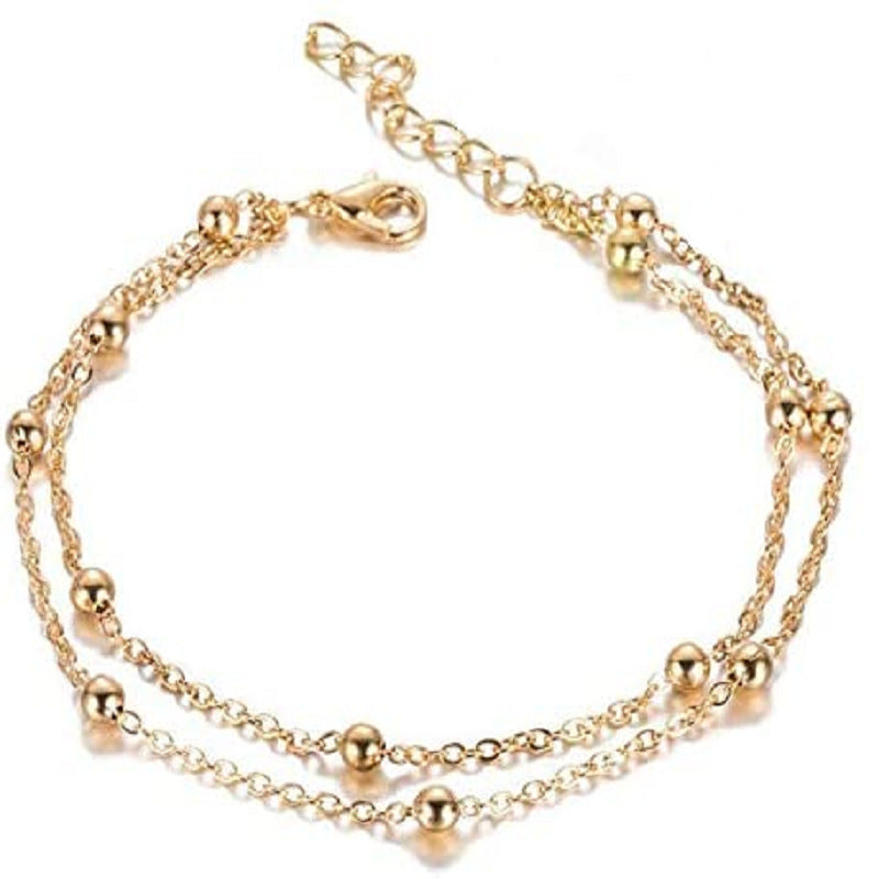 Simple Versatile Round Beads Chain Design Personality Bracelets