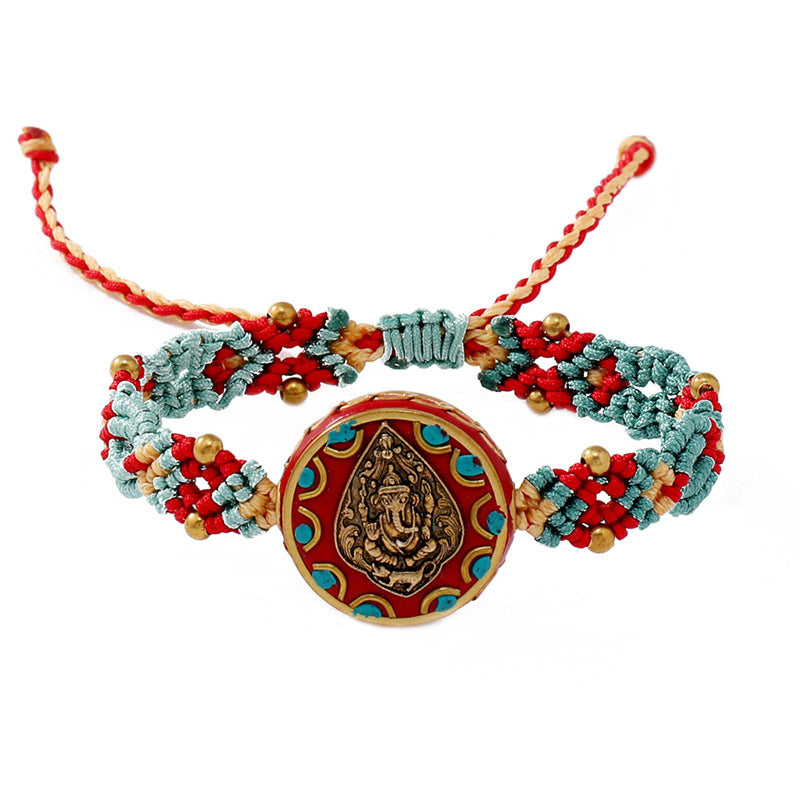 Women's Design Nepal Tibetan Ethnic Style Retro Hand Woven Bracelets