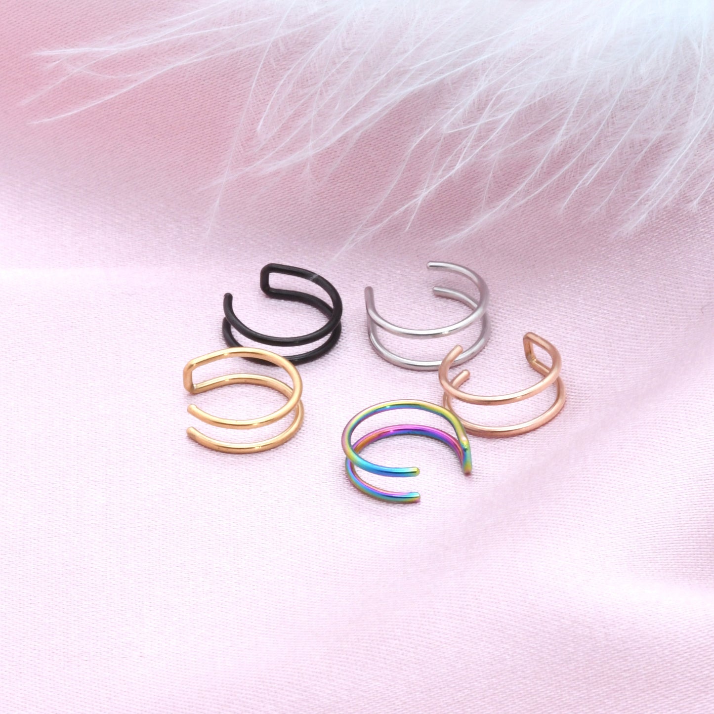 Men's Lip Clamp Shaped Trendy Unique Ear Clip