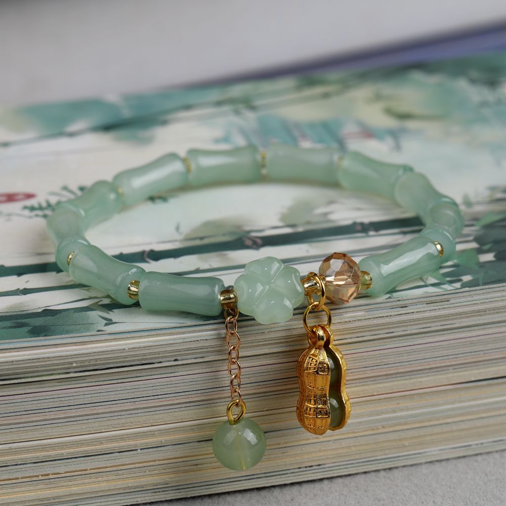 Lotus Seedpod Seed Vietnam Placer Gold Peace Bracelets