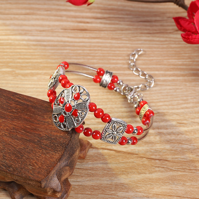 Retro Ethnic Style Colorful Yunnan Vacation Miao Bracelets