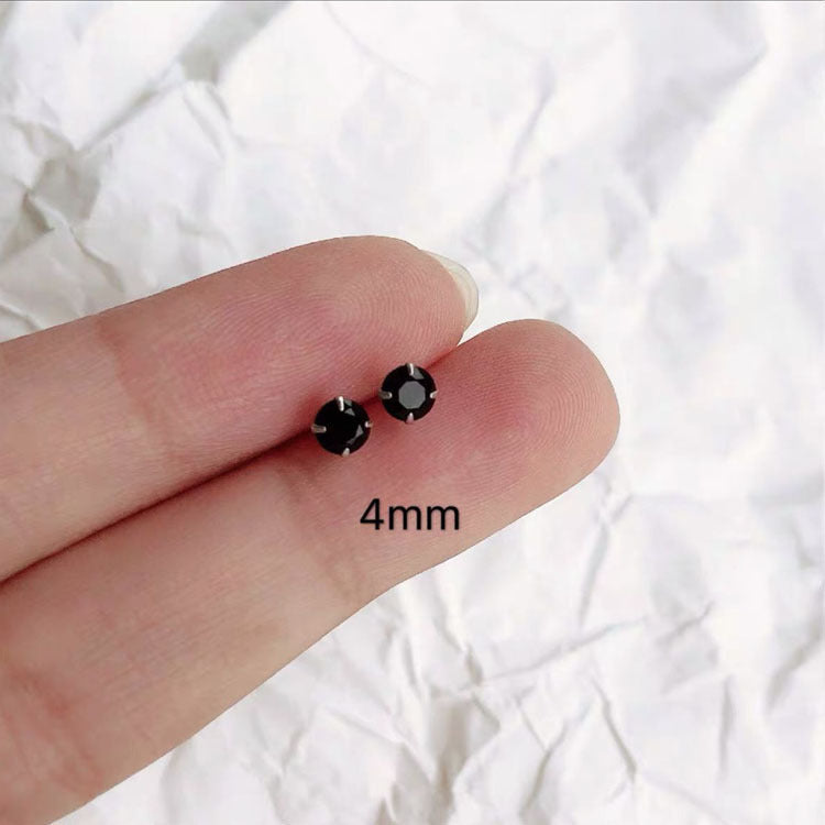 Women's Rhinestone Small Ear Fashion Simple Graceful Before Sleep Stud Earrings
