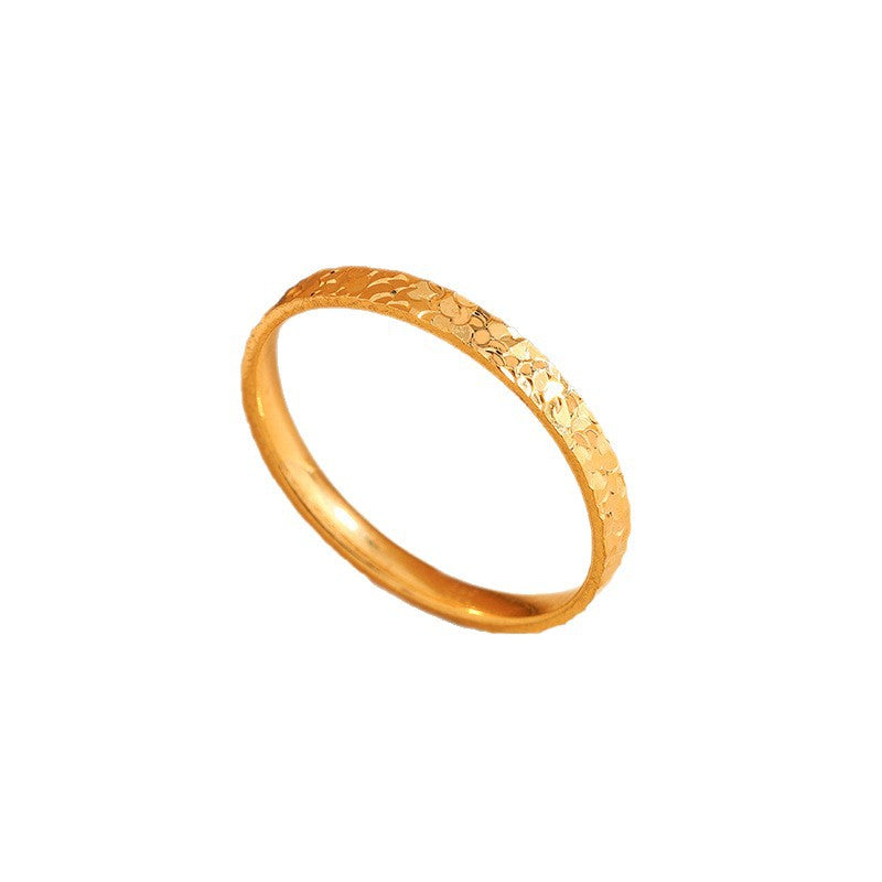 Ice Minority Fashion Flash Personality Vacuum Electroplating Not Easy Rings