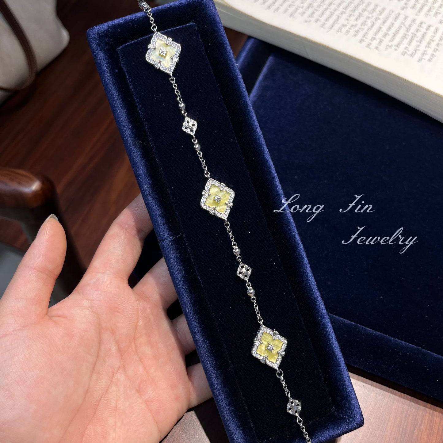 Sea Salt Lemon Mint Cloth Style Fresh Live Jewelry Set