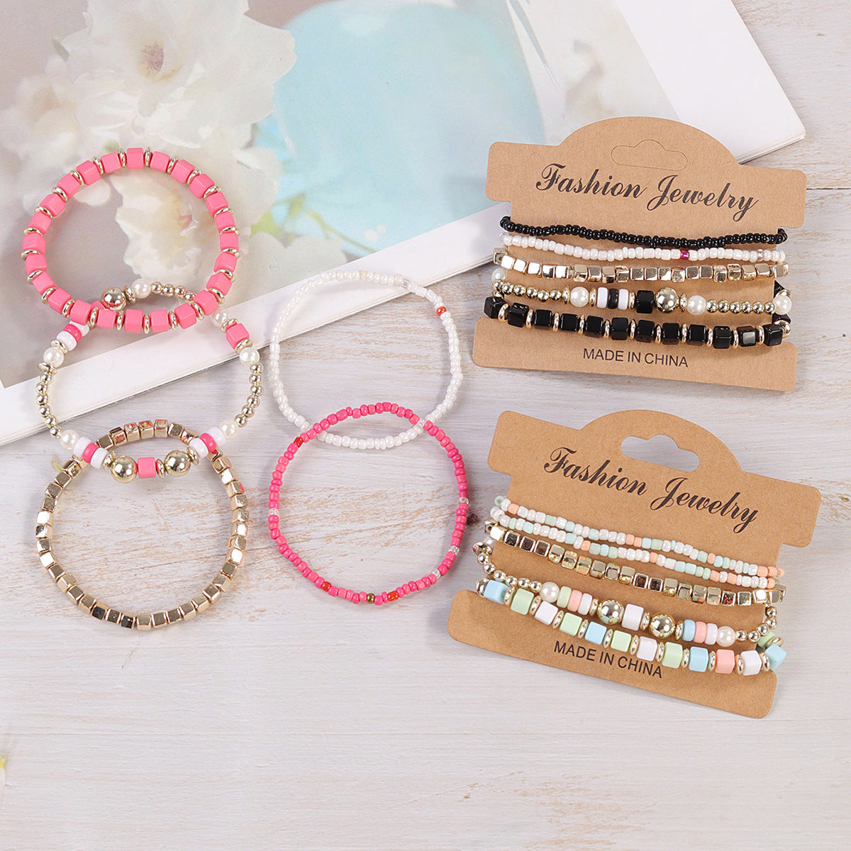 Chinese Style Beads Stringed Temperamental Minority Bracelet