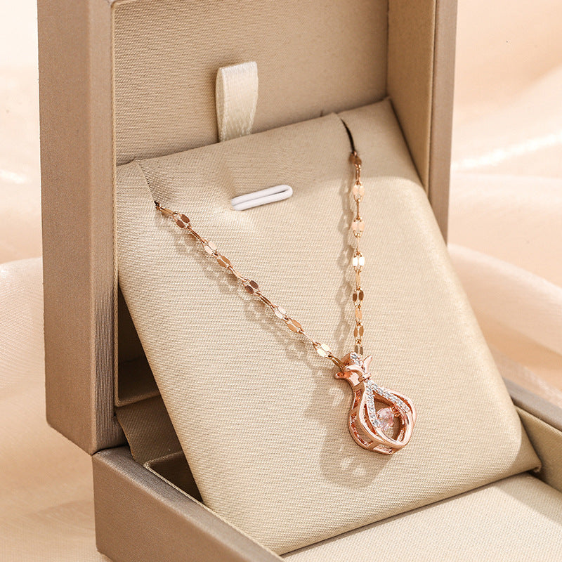 Women's Fashion Smart Sachet For Trendy Titanium Steel Necklaces