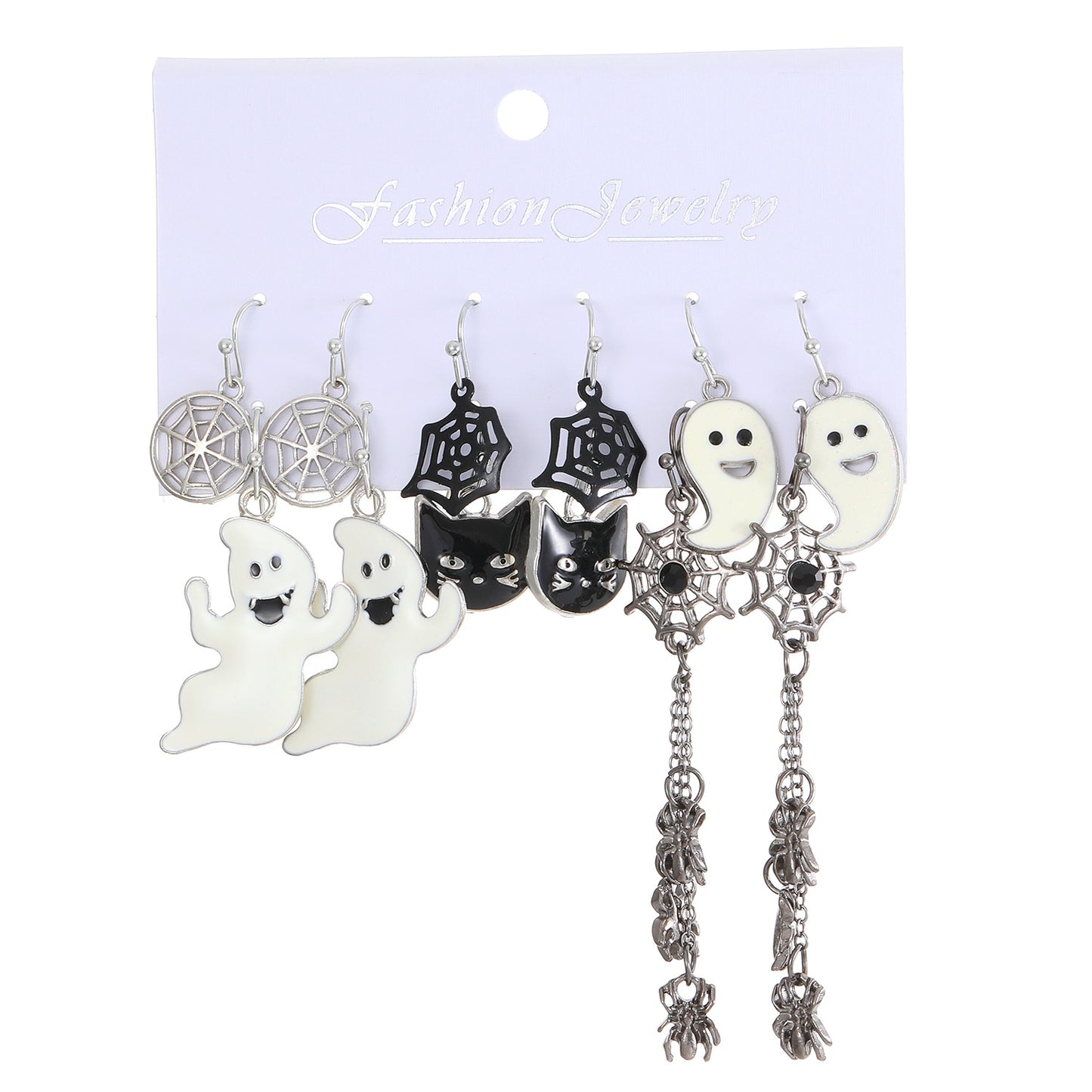 Women's Halloween Personality Horror Funny Pieces Suit Earrings