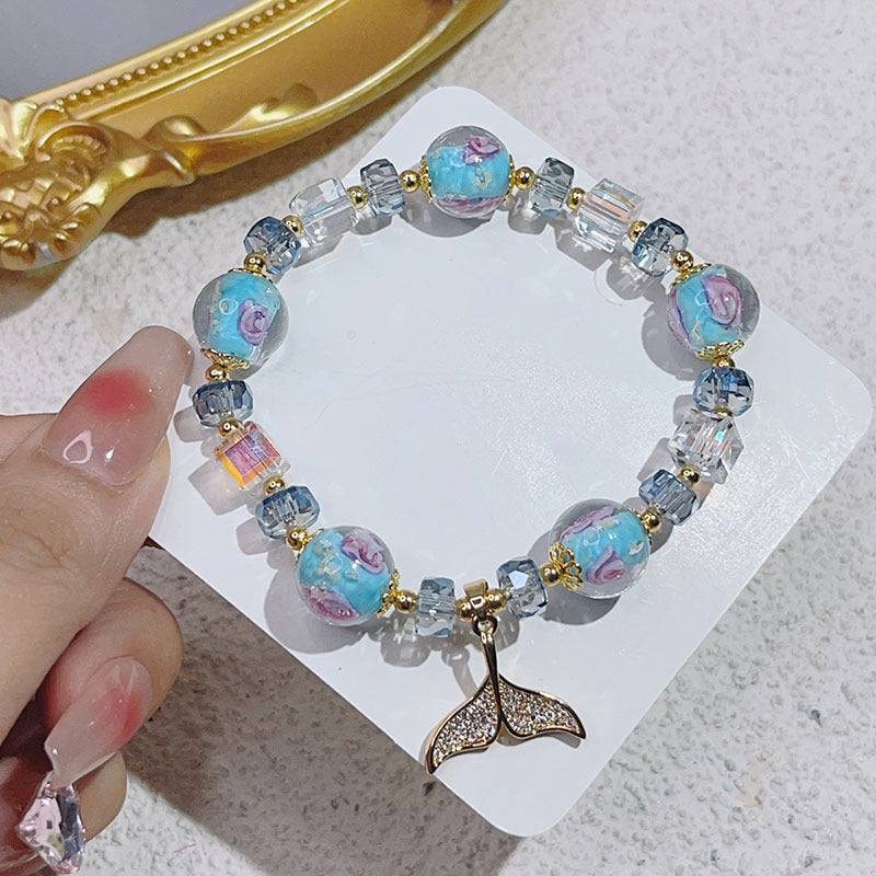 Luminous Glazed Female Super Shiny Crystal Micro Inlaid Bracelets