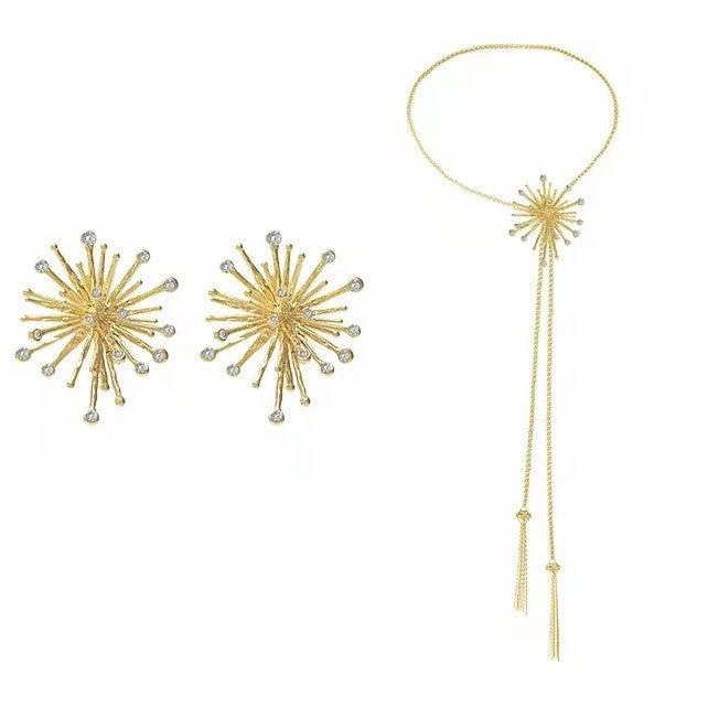 Light Luxury High Sense Personalized Exaggerated Design Stylish Unique Retro Stud Earrings