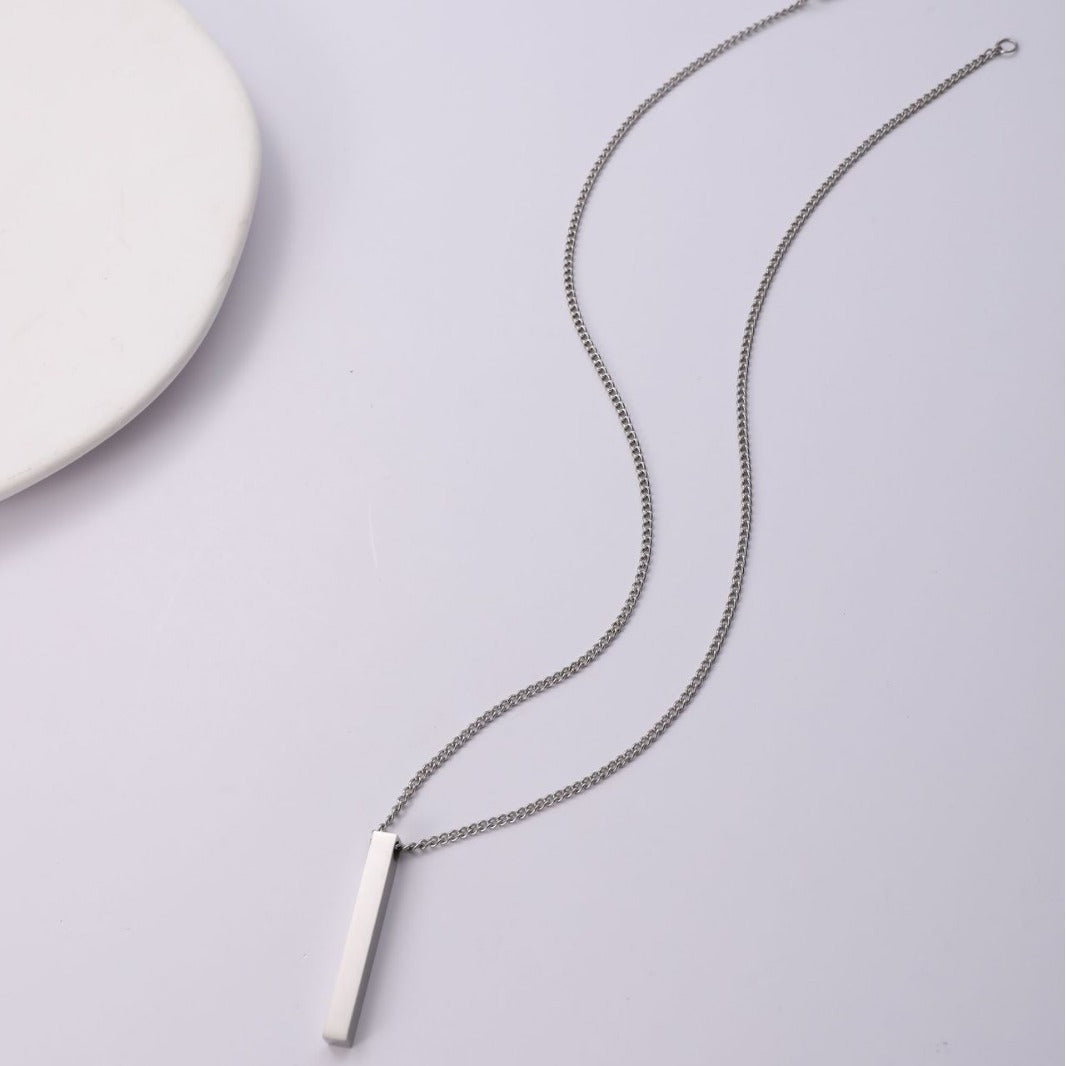 Simple Titanium Steel Cold Style Temperament Wild Hip Hop Geometric Necklace