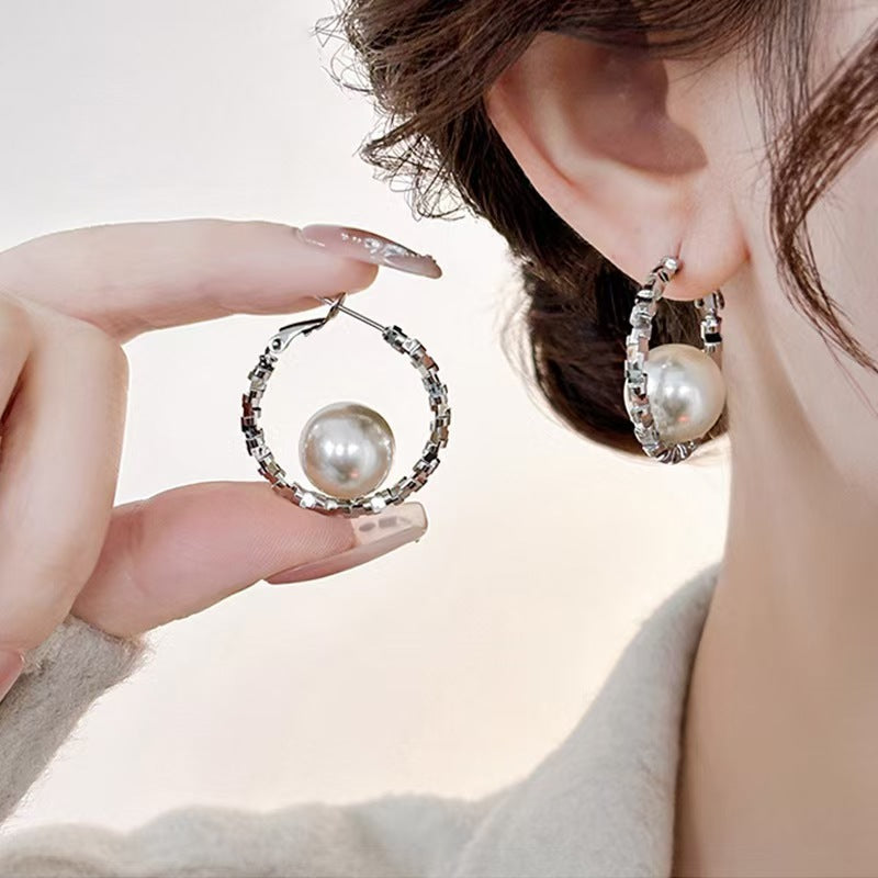 Geometry Round Fashion Minimalism Temperamental Minority Advanced Sense Earrings