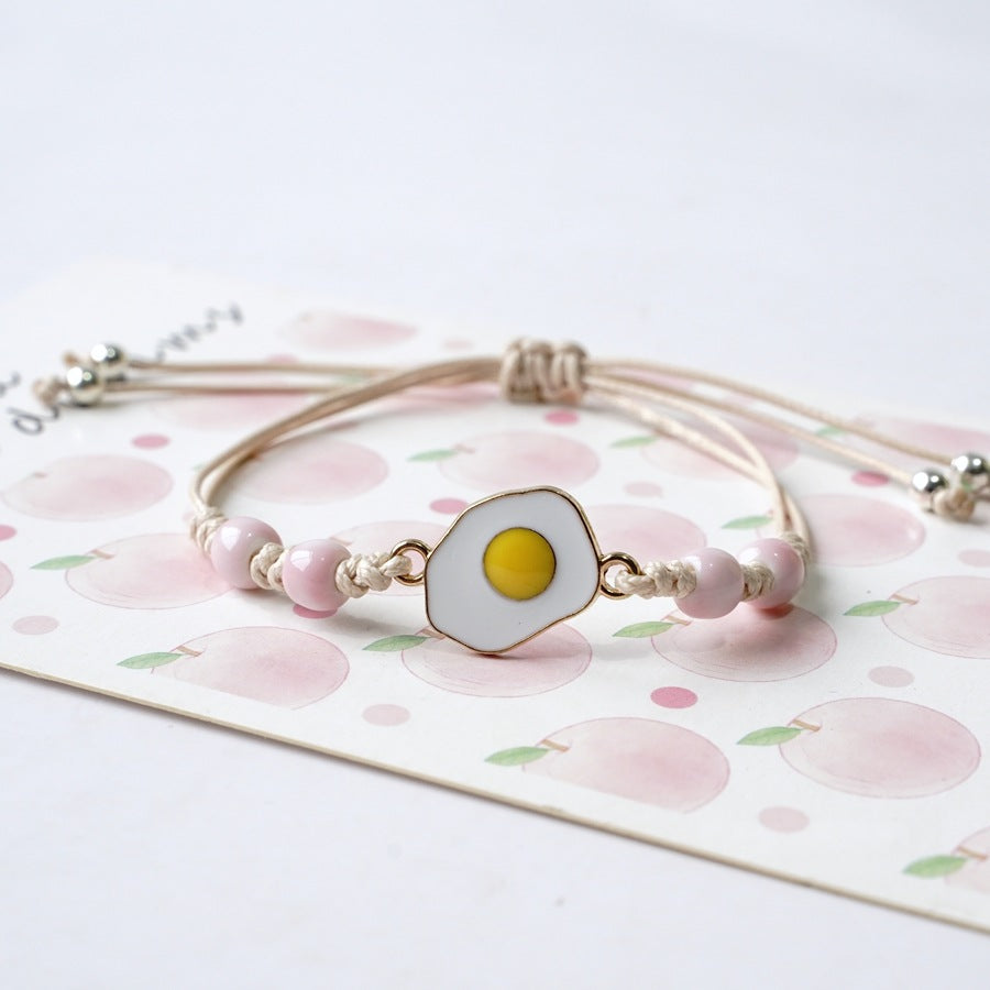 Mori Poached Egg Girlfriends Couple Pair Bracelets