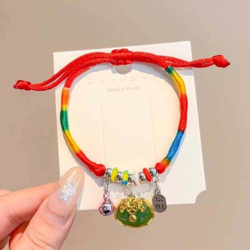 Children's Dragon Boat Festival Colorful Rope Small Hand-woven Line Carrying Strap Bracelet