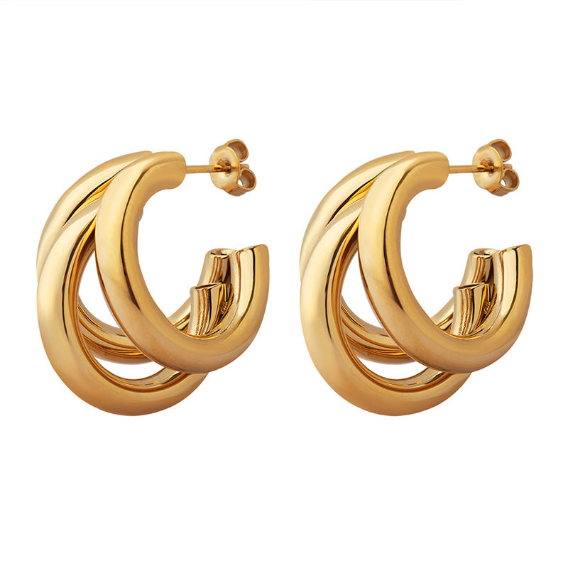 Summer Accessories Personalized Trendy Shaped Hollow Earrings