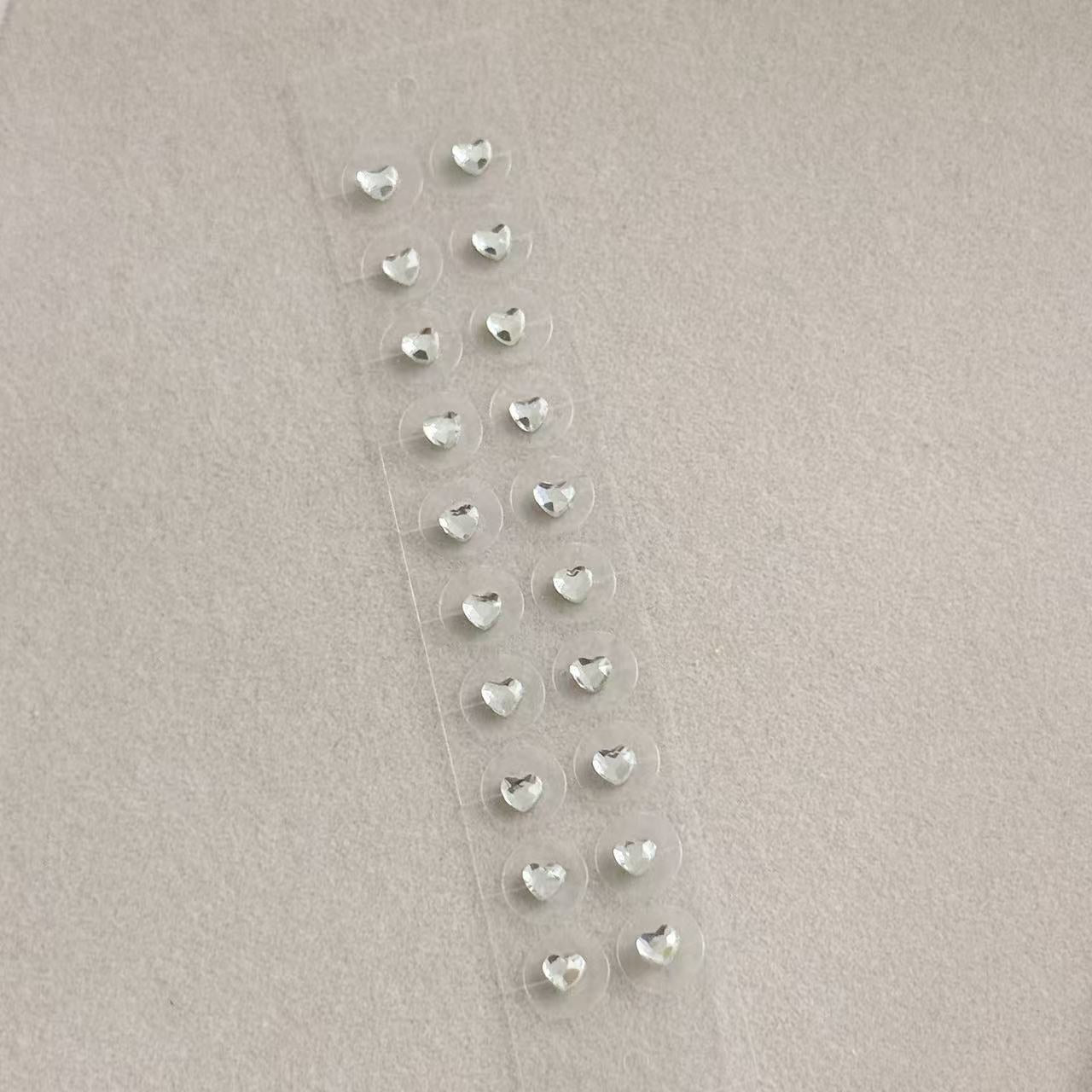 Transparent Crystal Auricular Point Sticker Beauty V-shaped Face Ear Clip