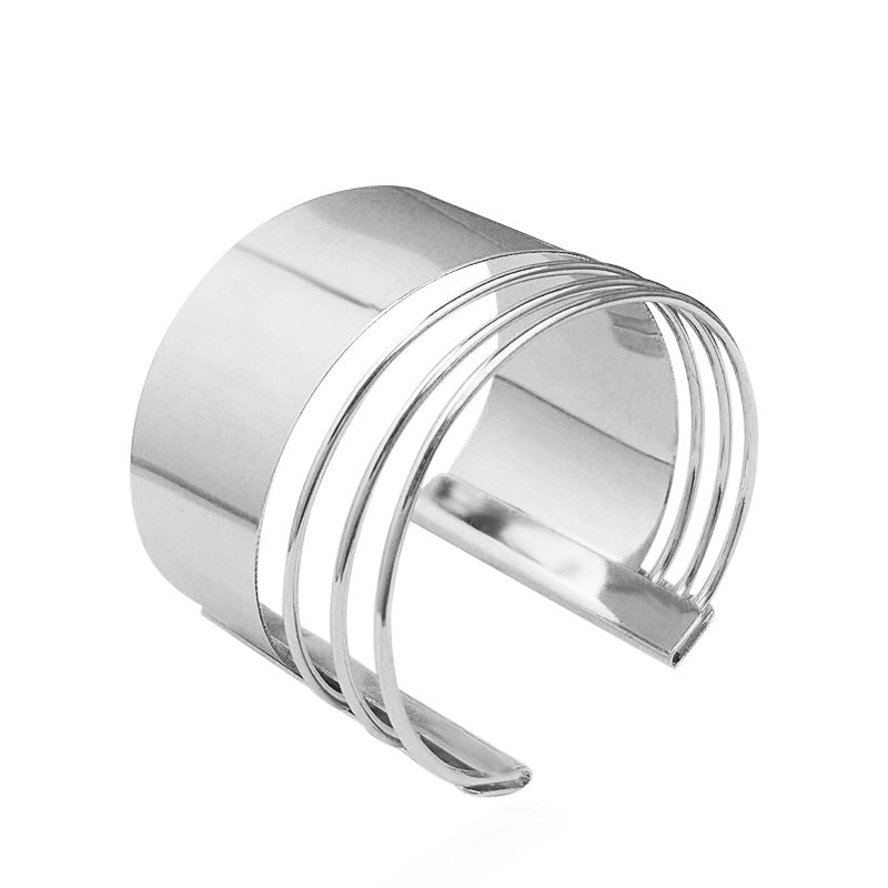 Personalized Fashion Alloy Armband Iron Wire Sheet Coiling Bracelet
