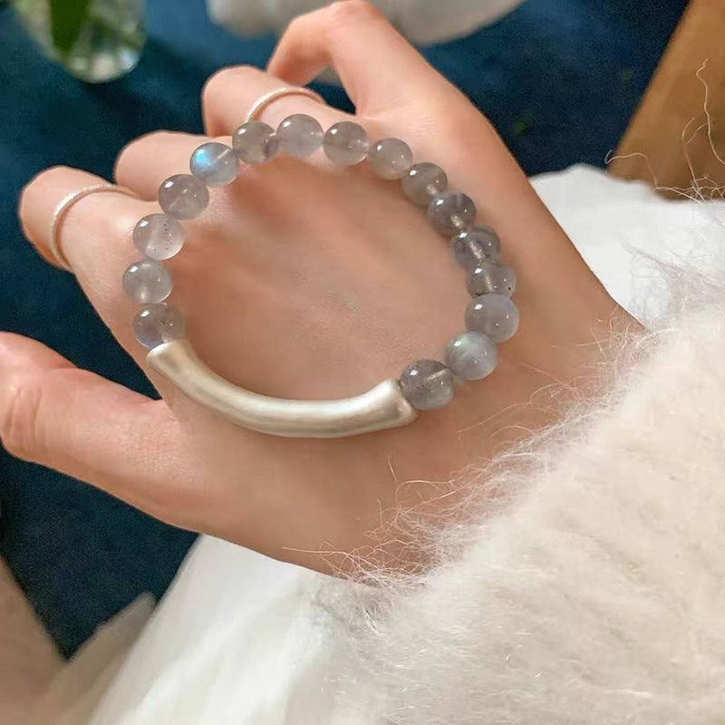 Women's Light Luxury High-grade Sterling Sier Flashing Zircon Bracelets