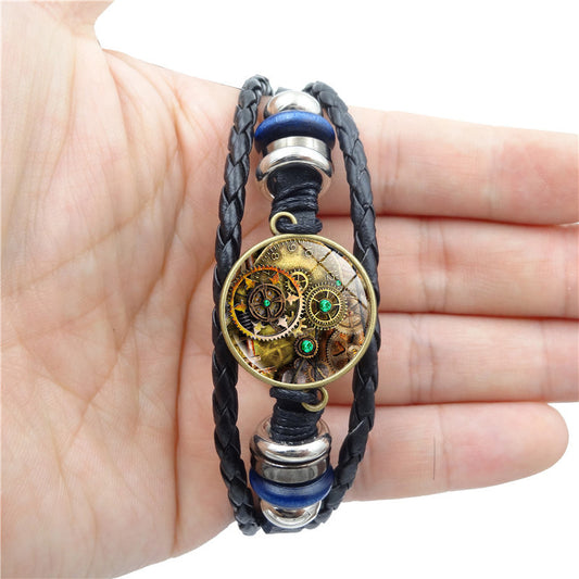 Mechanical Gear Time Stone Female Fashion Bracelets