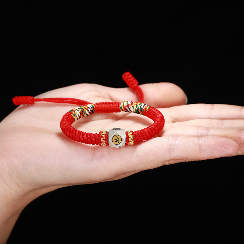 Bracelets de transport tissés pour hommes, taille nœud Jin Gang