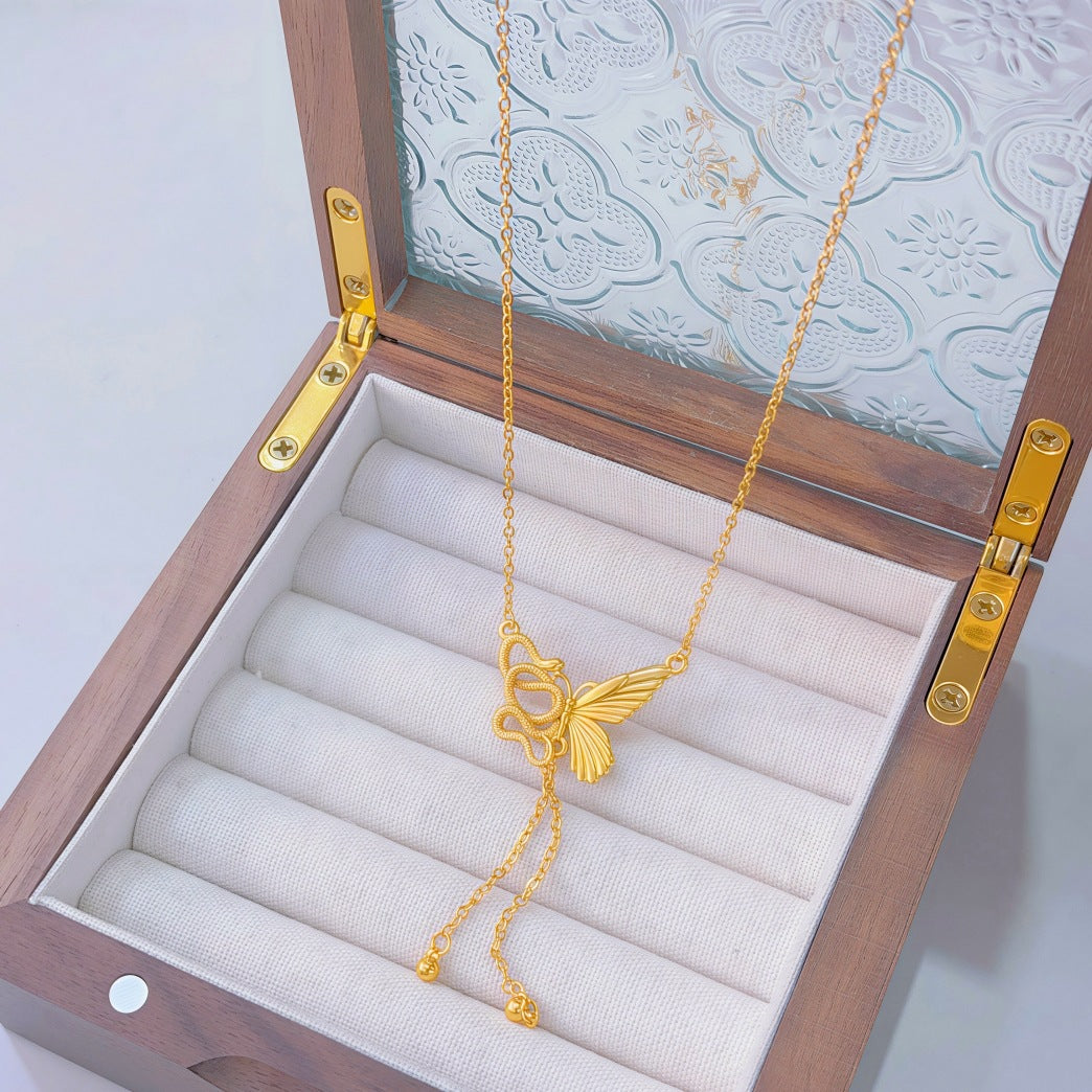 Ginkgo Leaf Variety Retro Affordable Luxury Fashion Design Necklace