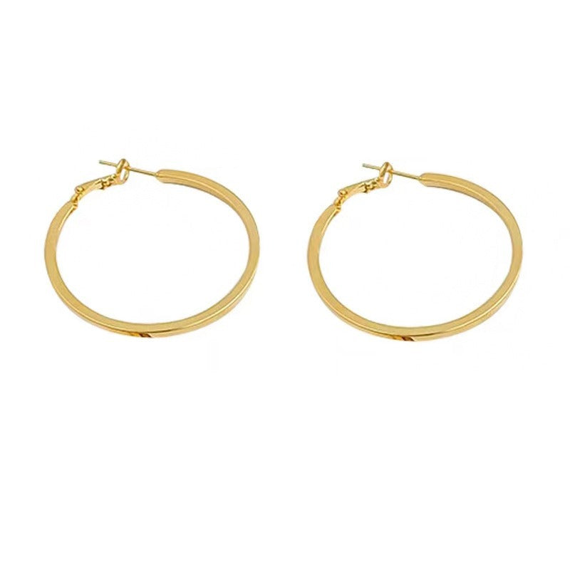 Glossy Metallic Nice Sier Needle Personality Fashion Rings