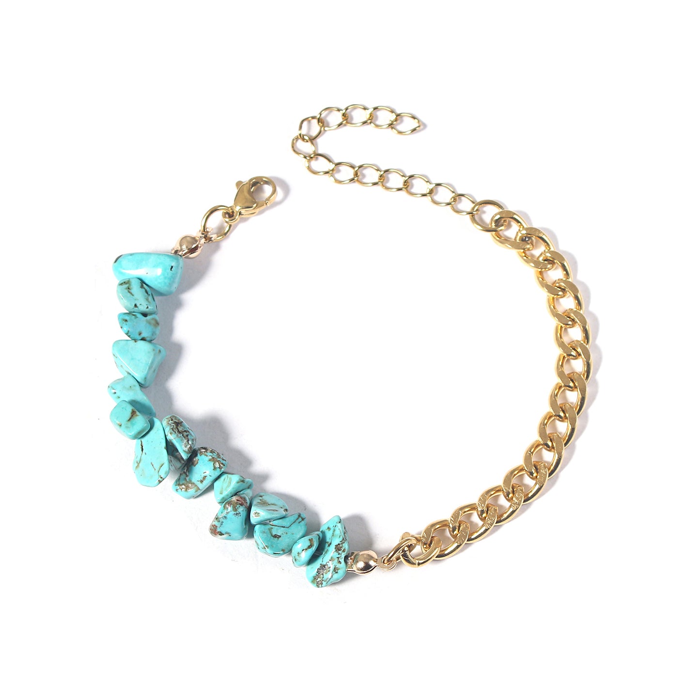 Women's Summer Vacation Natural Stone Crystal Gravel Bracelets