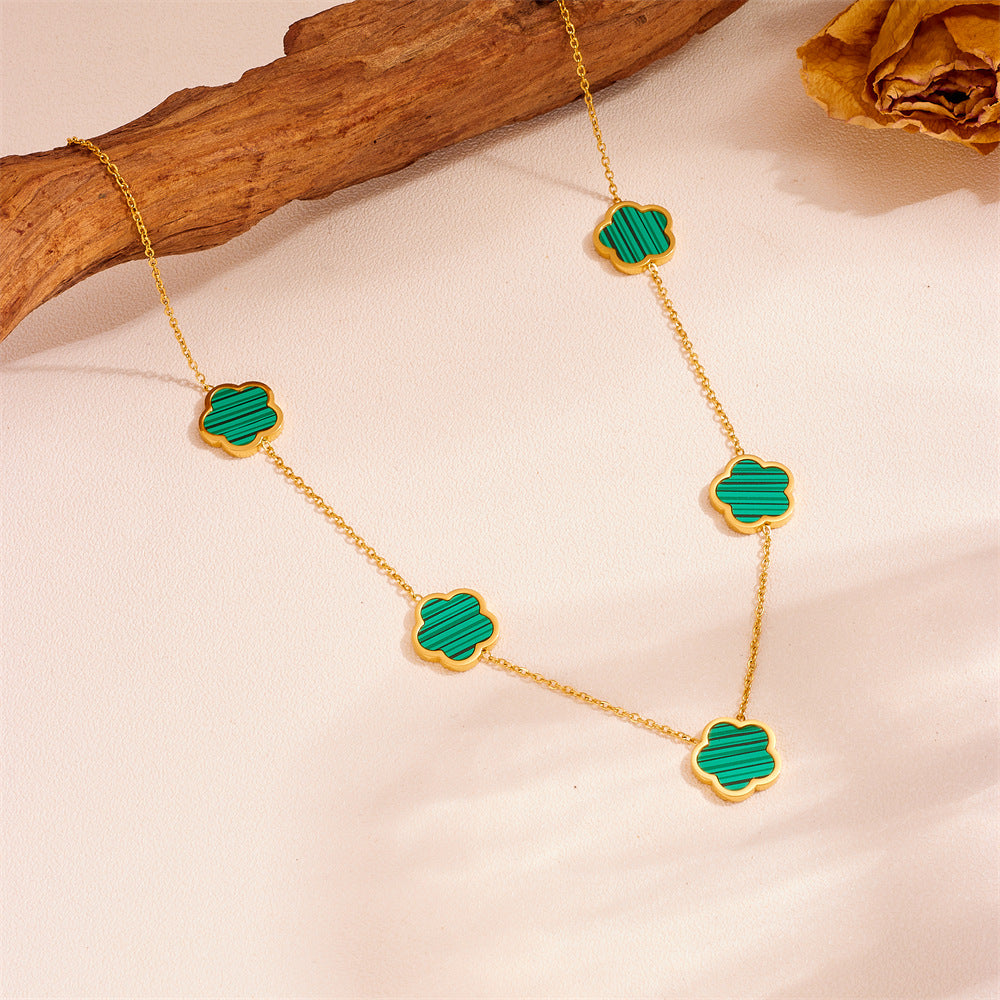 Women's Stainless Steel Plant Fritillary For Jewelry Set