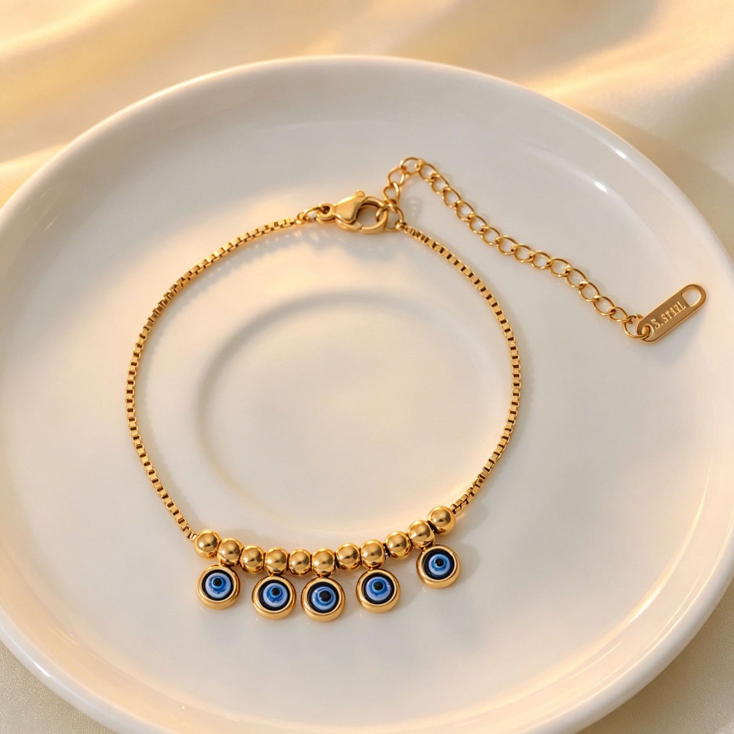 Steel Diamond Tassel Simple Niche Daily Versatile Twin Necklace