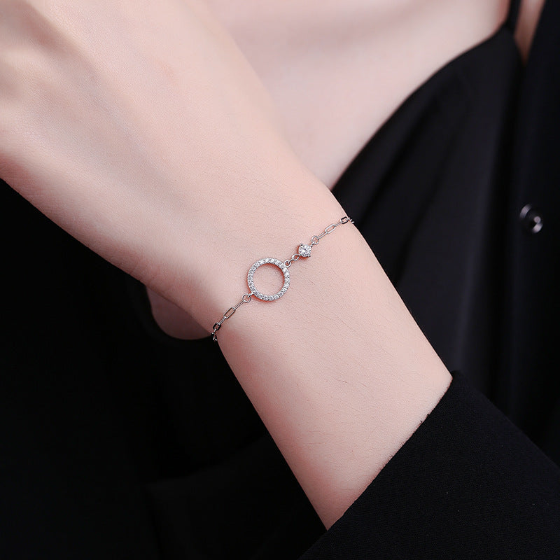 Women's Circle Simple Lucky Girlfriends Birthday Gift Bracelets