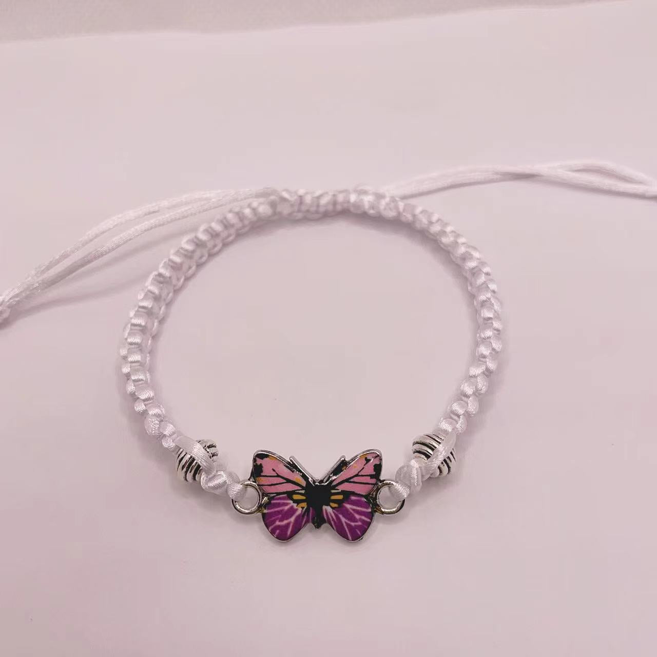 Multicolor Butterfly Couple Adjustable Fashion Friendship Bracelets