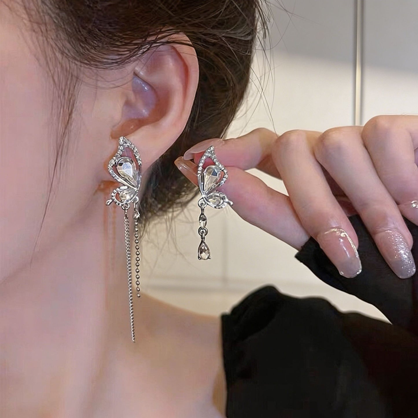 Luxury Long Fringe Simple Graceful Female Ear Clip