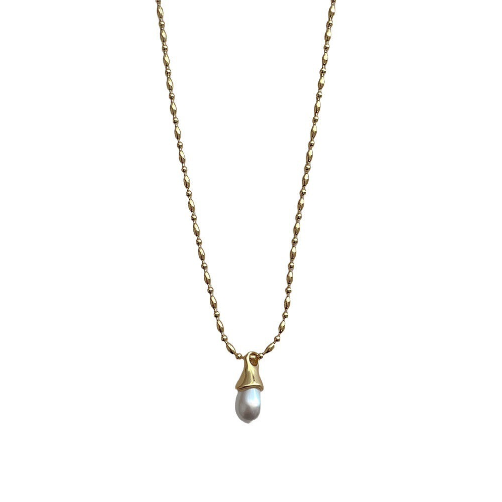 Women's Grain Metal Shell Bead High-grade Light Pendants