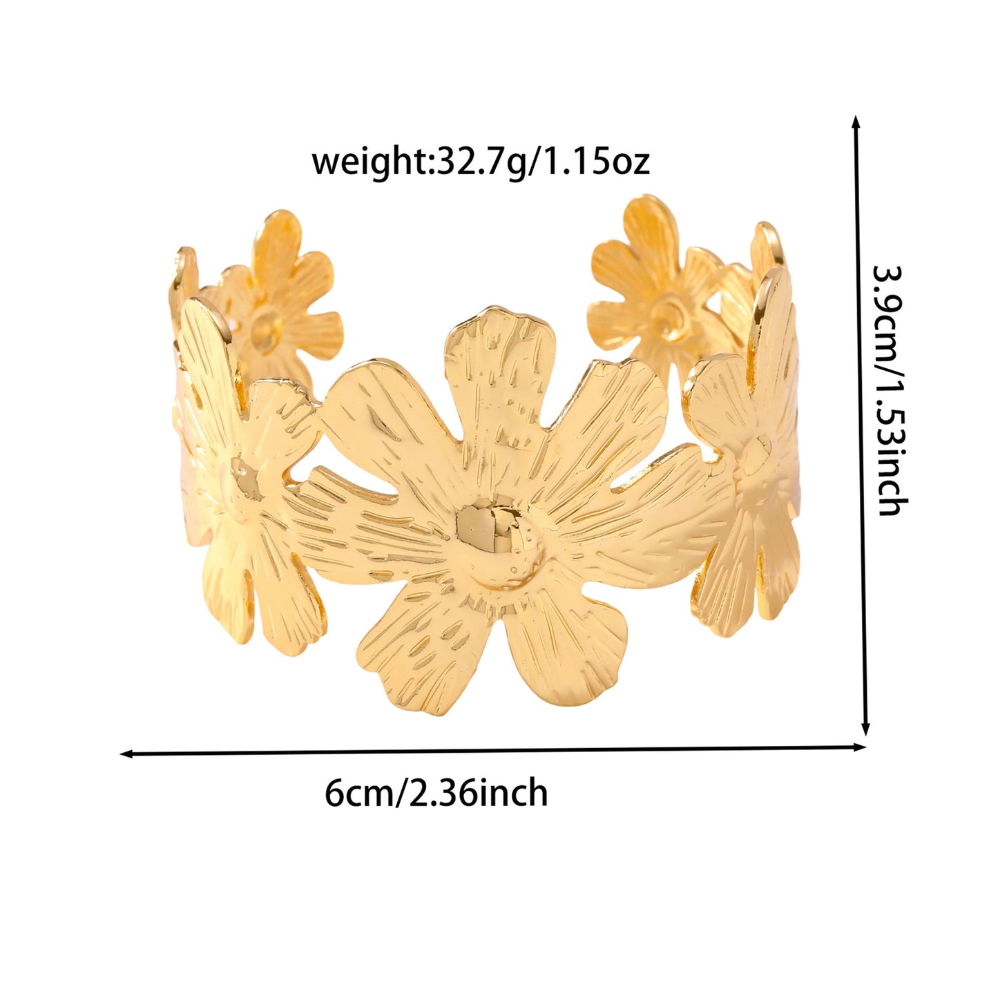 Women's Stainless Steel Open Adjustable Affordable Luxury Fashion Bracelets
