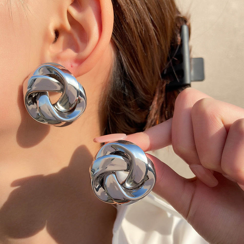 Fashion Minimalist Creative Twist Personality Knotted Ear Rings