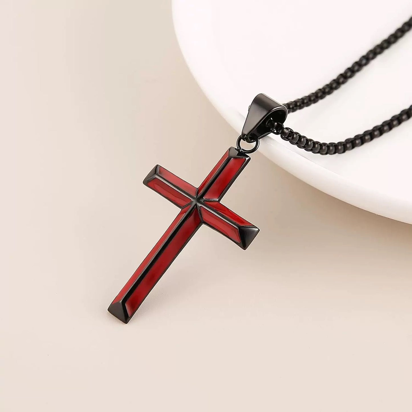 Women's & Men's Simple Cold Two-color Cross Punk Hip Hop Pendants