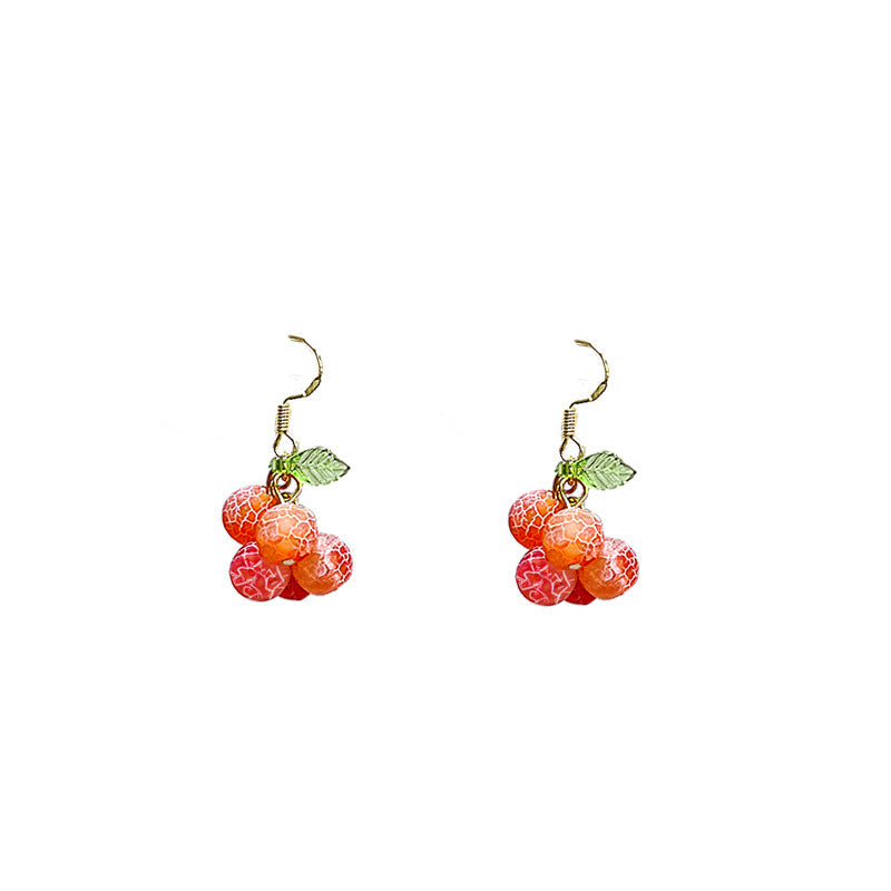 Ear Sweet Style Sier Pin Eardrops Earrings