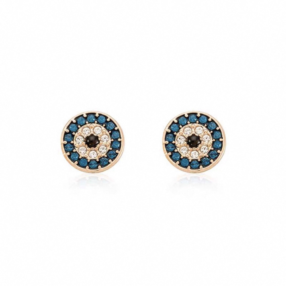 Pair Version Devil's Eye Series Tassel Elements Crystal Rings