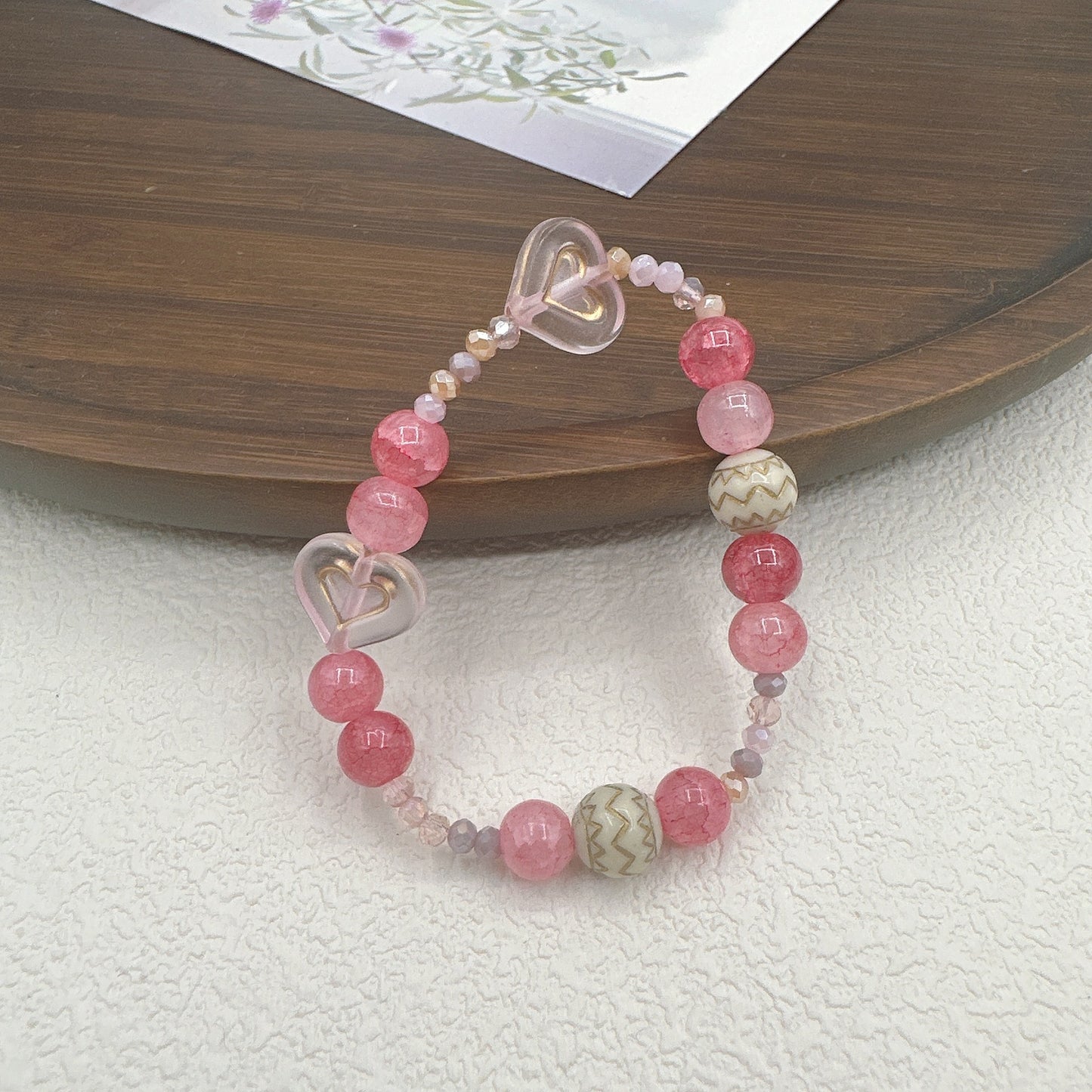 Color Love Beaded Sweet Style Cute Bracelets