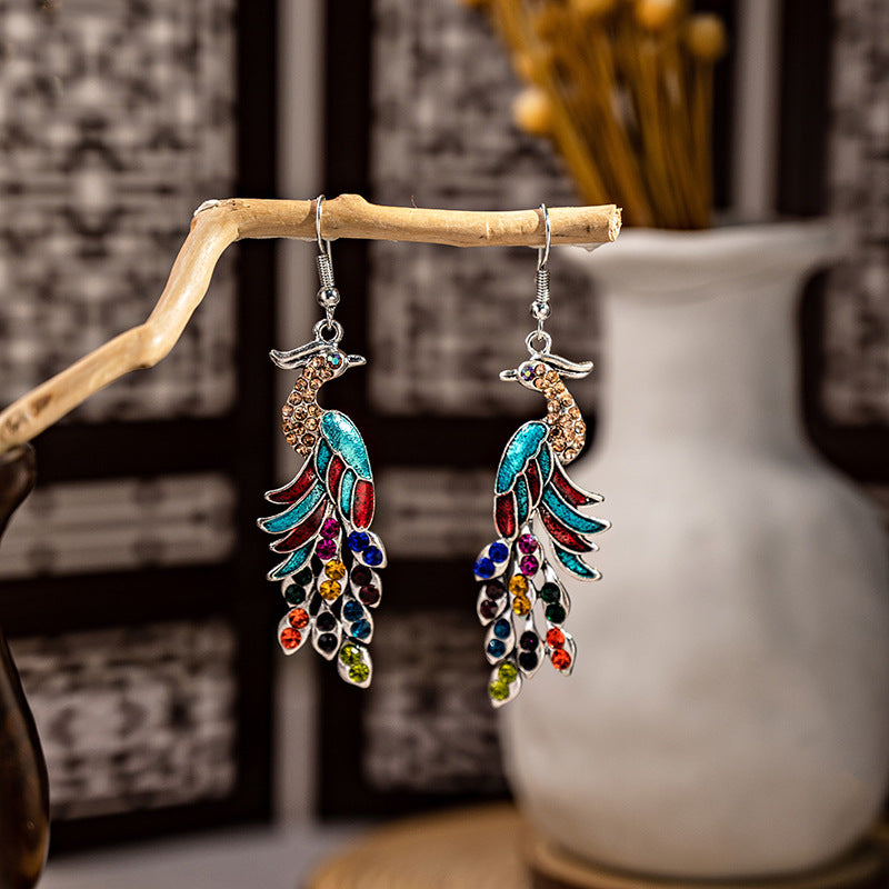 Bohemian Ethnic Style Ear Long Tassel Metal Fashion Earrings