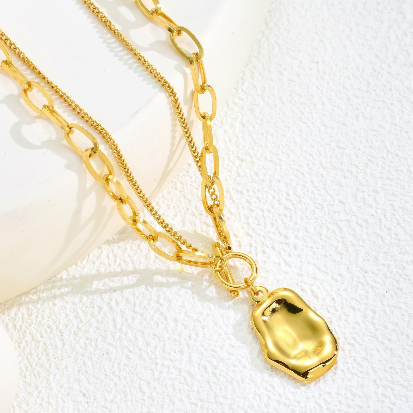 Personality Titanium Steel Long Sweater Chain Necklace