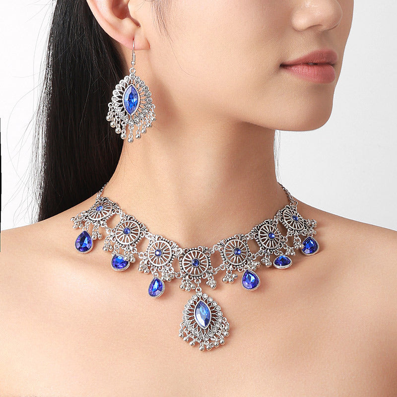 Indian Ethnic Style Vintage Gemstone Beads 2 Necklaces