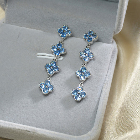 Elegantly With Clover Exuding Ear Accessory Stud Earrings