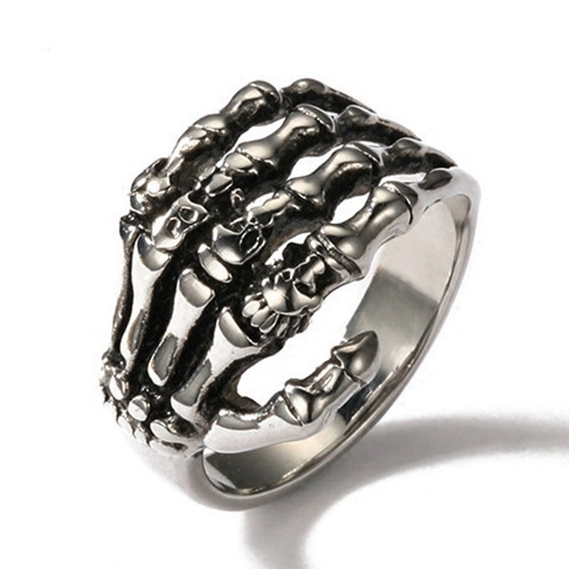 Fashion Unisex Skull Alloy Gothic Retro Punk Rock Rings
